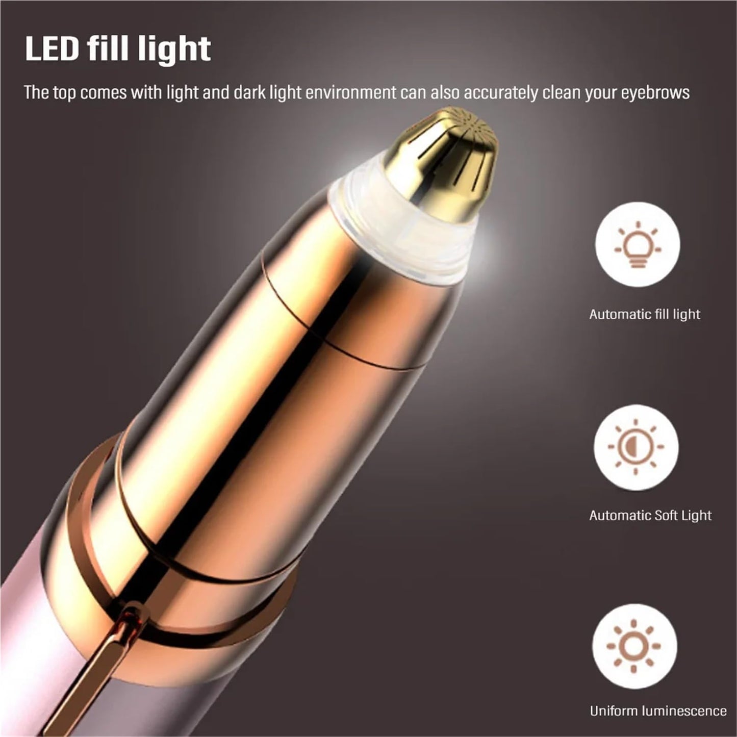 Electric Eyebrow Trimmer Security Hair Removal Eye Brow Epilator USB Charger Mini Shaper Shaver Hair Removal Painless Beauty(Rose Red) Beauty and Personal Care FKOTUKNR