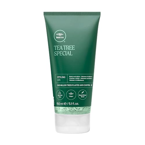 Tea Tree Styling Gel, Medium Hold, High-Shine Finish, For All Hair Types, 5.1 fl. oz.