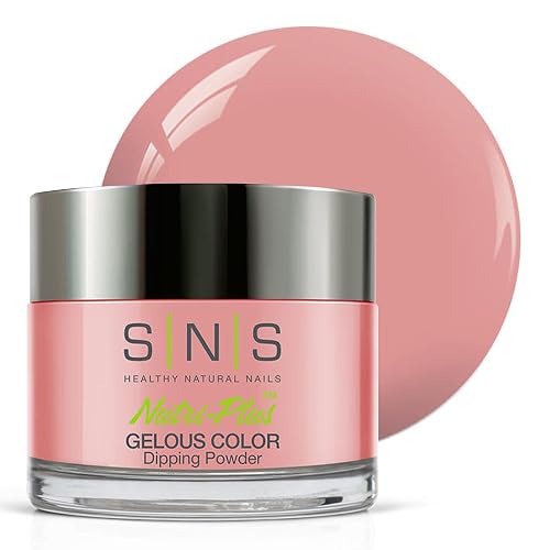 SNS Nail Dip Powder, Gelous Color Dipping Powder - Fun In Bogota (Purple/Mauve, Cream) - Long-Lasting Dip Nail Color Lasts 14 Days - Low-Odor & No UV Beauty & Personal Care SNS Healthy Natural Nails
