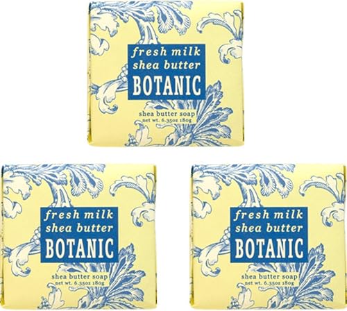 Greenwich Bay Cleansing Spa Soap, Shea Butter, and Cocoa Butter. Blended with Loofah and Apricot Seed, No Parabens, No Sulfates 6.35 Ounce (3 Pack)
