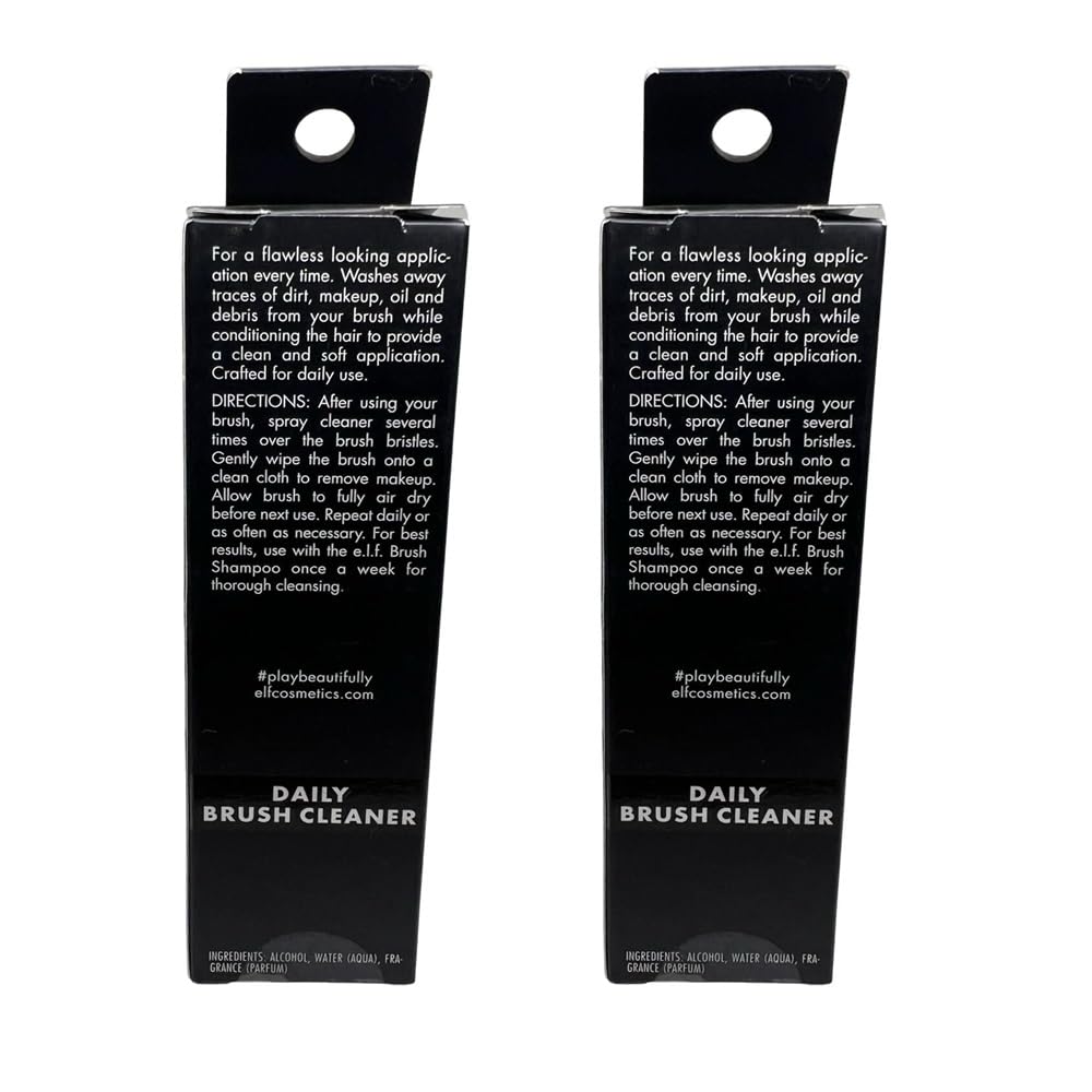 e.l.f. Pack of 2 Daily Brush Cleaner, 85013