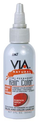 Via Natural Semi Permanent Hair Color 2oz 1PC (#34 - Pumpkin Patch)