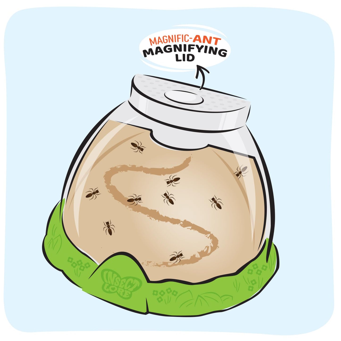 Insect Lore Ant Hill Habitat Kit – STEM Science Kit with Live Harvester Ants Voucher, Educational Kids Toy to Watch Ants Tunnel & Explore