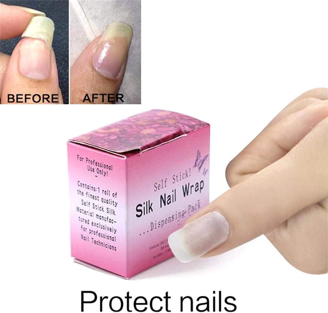 1 Roll Nail Repair Fiberglass Silk Wrap Self Adhesive Anti Damage DIY Strong Protect Reinforce Extension Sticker,Nail Repair Reinforce Nail Protector Beauty & Personal Care NT-ling