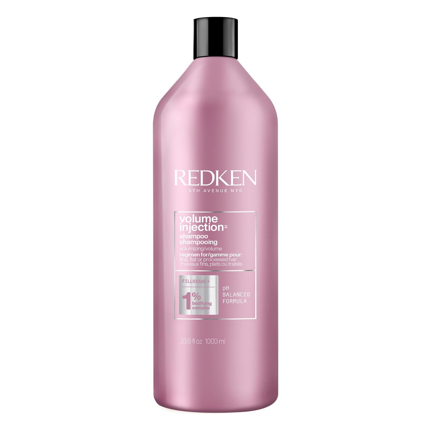 Redken Volume Injection Shampoo | For Fine Hair | Adding lift & Body | Paraben Free | 33.8 fl. Oz (Pack of 1)