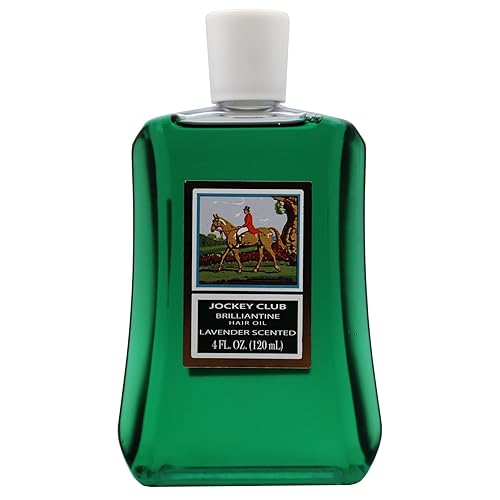 Jockey Club Liquid Brilliantine Hair Styling, Helps Softens All Hair Types, Lavender Scented 4 Fl Oz Plastic Bottle