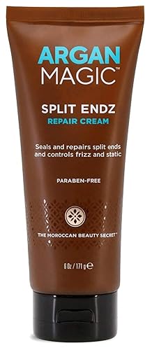 Argan Magic Split Endz Cream - Instantly Binds Frayed and Separated Ends While Preventing Future Breakage | Controls Frizz | Made in USA, Paraben