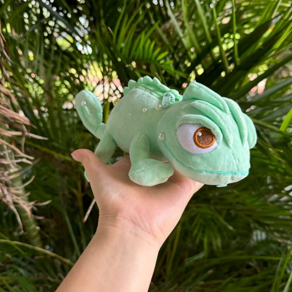 9.5in Pascal Plush Chameleon Stuffed Animal Shoulder bag