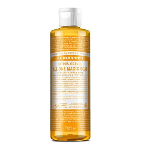 Dr. Bronner Liquid Soap, Lemon/Orange - 240 ml