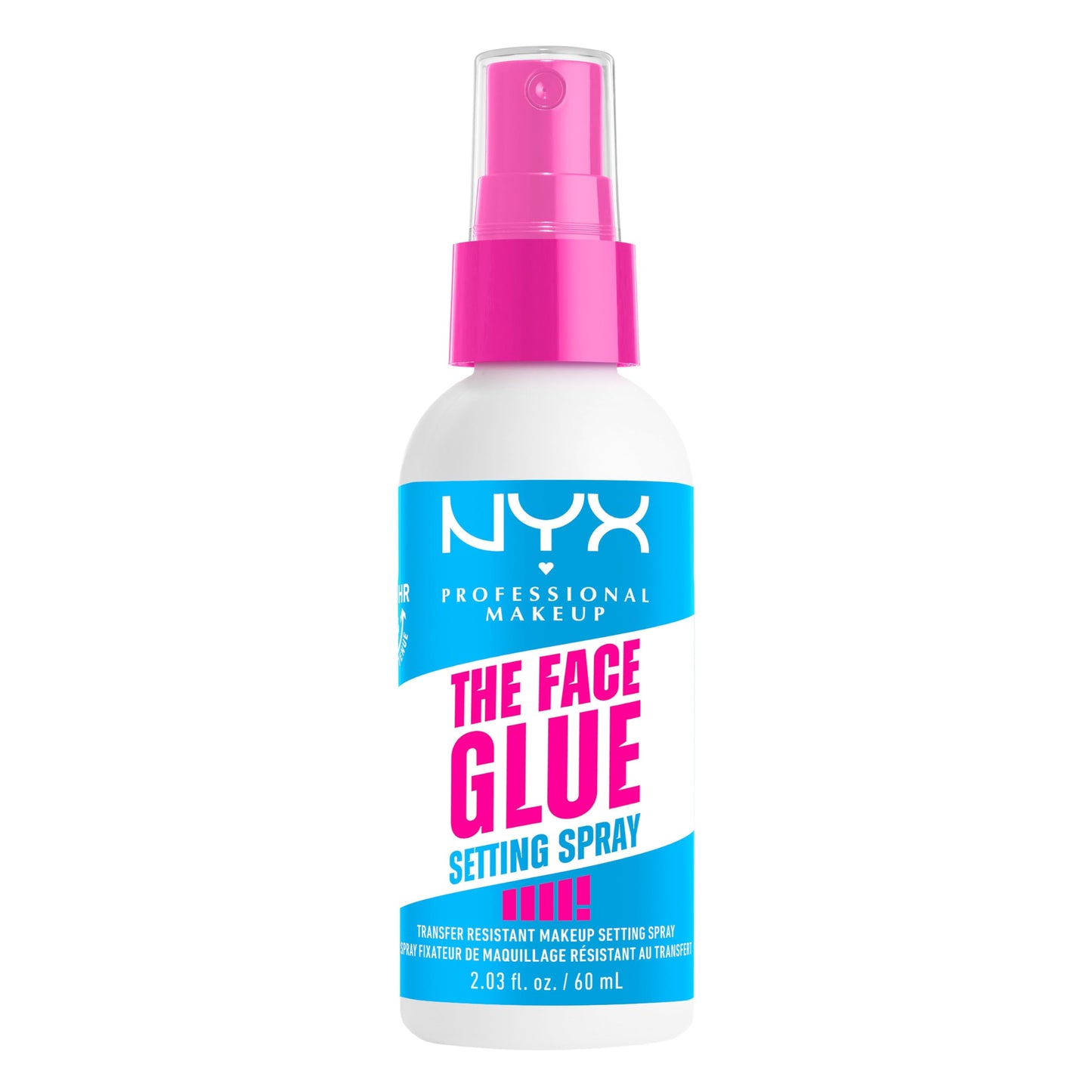 NYX PROFESSIONAL MAKEUP The Face Glue Setting Spray, Transfer-Resistant Waterproof Setting Spray, Up to 24HR Make Up Wear Beauty and Personal Care NYX PROFESSIONAL MAKEUP