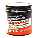 Dax Pomade (Bergamot) 3.5 Ounce Jar (103ml) (2 Pack)