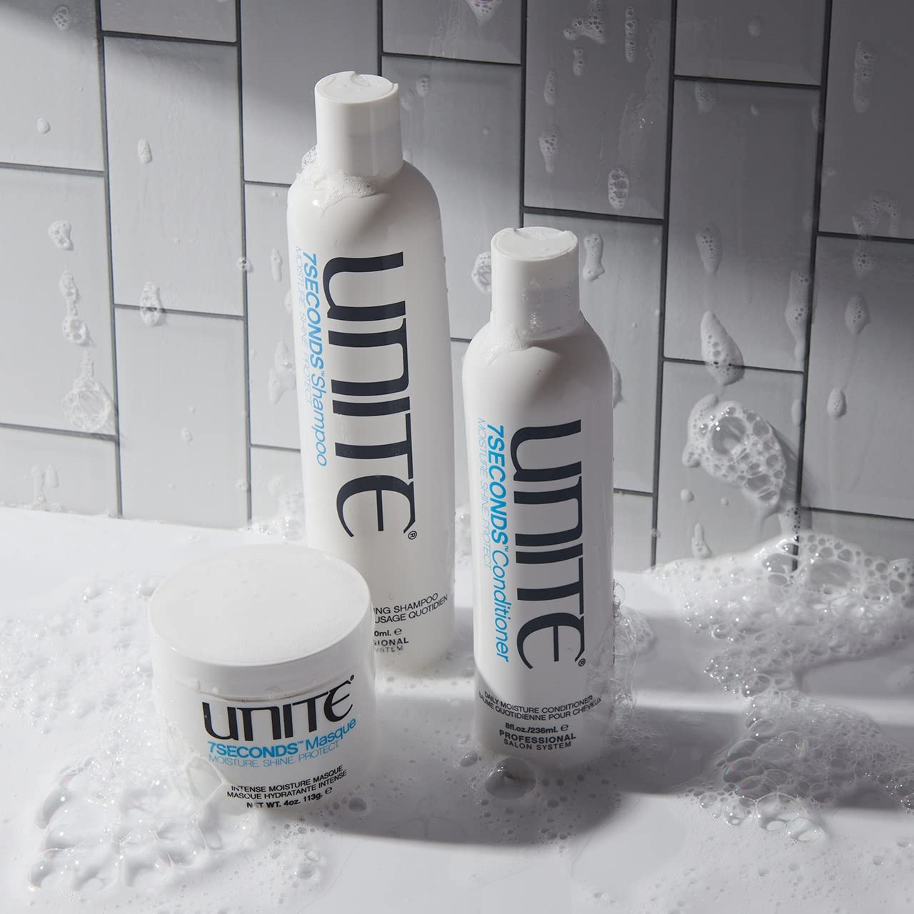 UNITE Hair - 7SECONDS Masque - Deep Conditioning Treatment for All Hair Types - Restores Elasticity, Hydrates, Strengthens & Adds Shine