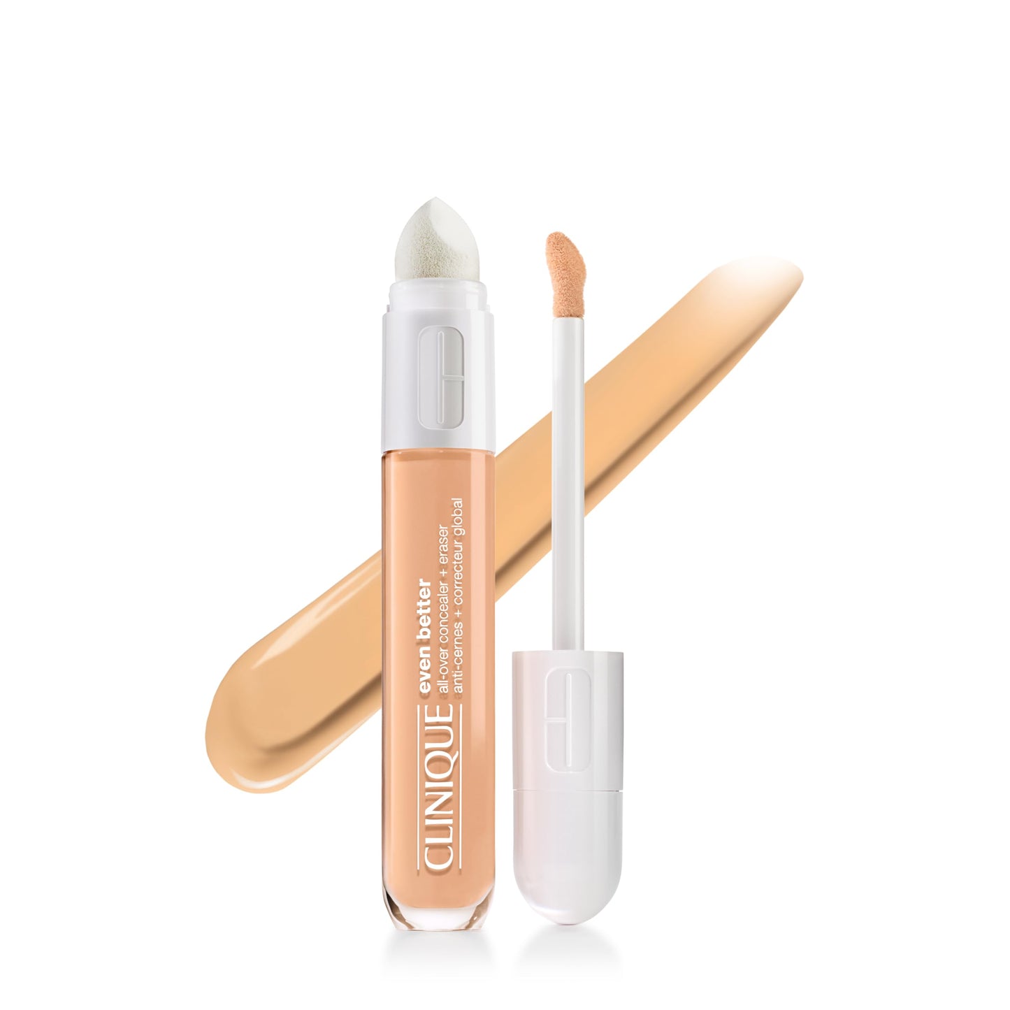 Clinique Even Better All-Over Full Coverage Concealer + Eraser Makeup For Dark Undereye Circles | With Hyaluronic Acid + Caffeine | Hydrating