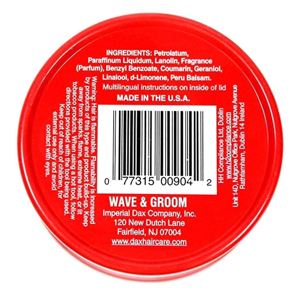 Dax Wave & Groom Hair Dress 3.5 Ounce Jar (103ml) (3 Pack)