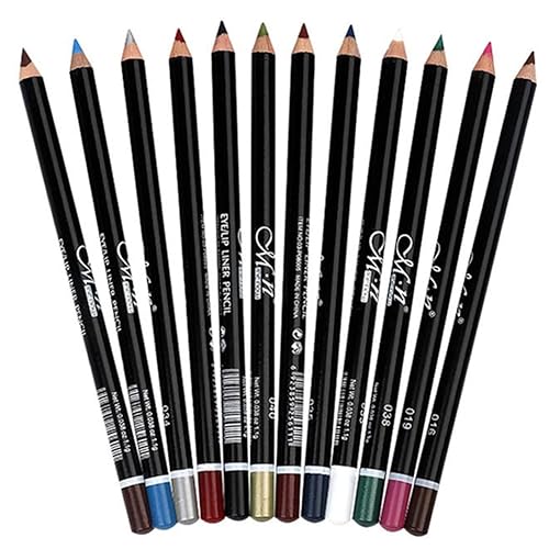 DC-BEAUTIFUL 12Pcs Lot Set 12 Colors Eyeliner Pencil Waterproof Eyebrow Pencil Cosmetics