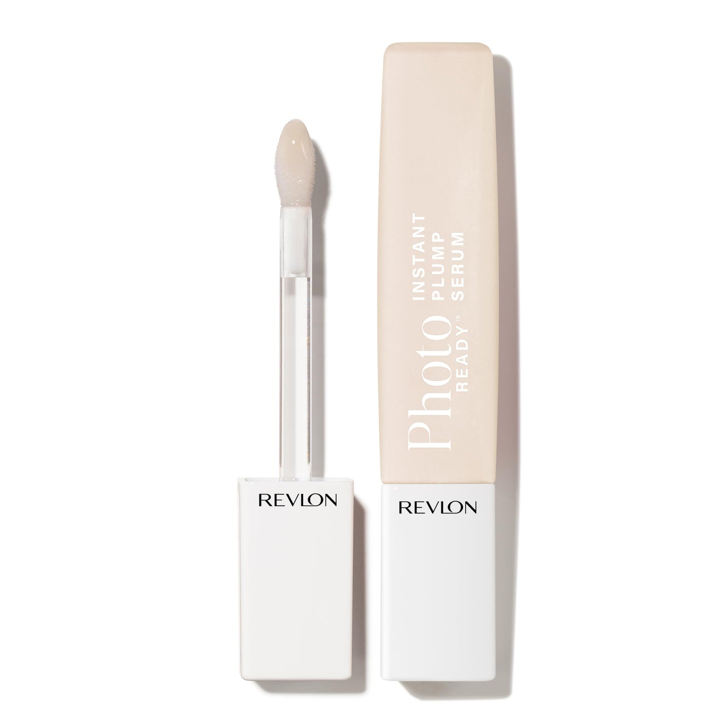 REVLON PhotoReady Instant Plump Serum, Plumping Gloss, Hydrating, Non-Sticky & High Shine Finish, 001 Needleless To Say, 0.25 fl oz