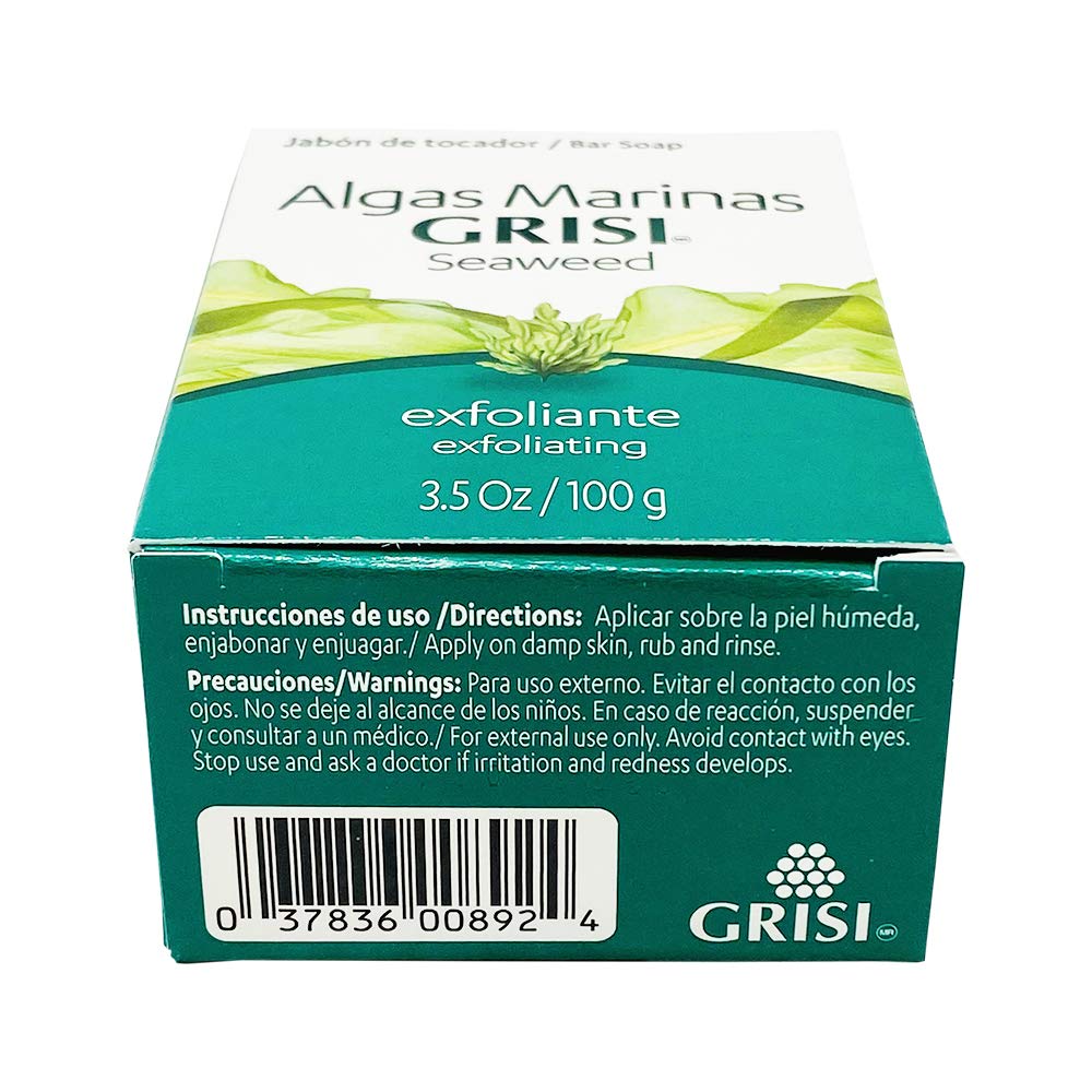 Grisi Grisi Seaweed Algas Marina Bar Soap 3.5 Oz, 3.5 Ounce