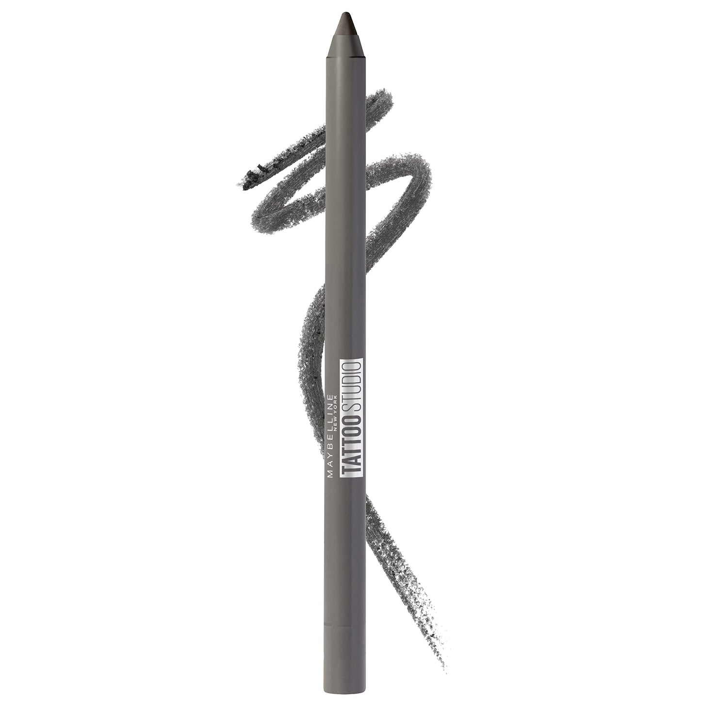 Maybelline TattooStudio Long-Lasting Sharpenable Eyeliner Pencil, Glide on Smooth Gel Pigments with 36 Hour Wear, Waterproof, Intense Charcoal, 1