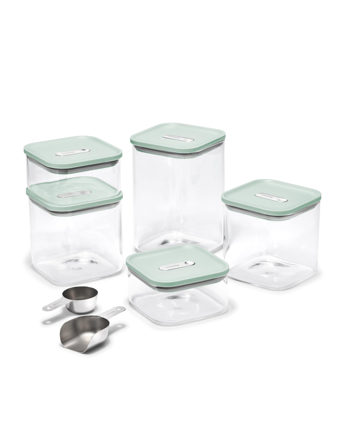 Caraway 13-Piece Glass Airtight Food Storage Containers with Lids - Non-Toxic, BPA-Free Kitchen Storage Containers - Stackable, Space-Saving Airtight…