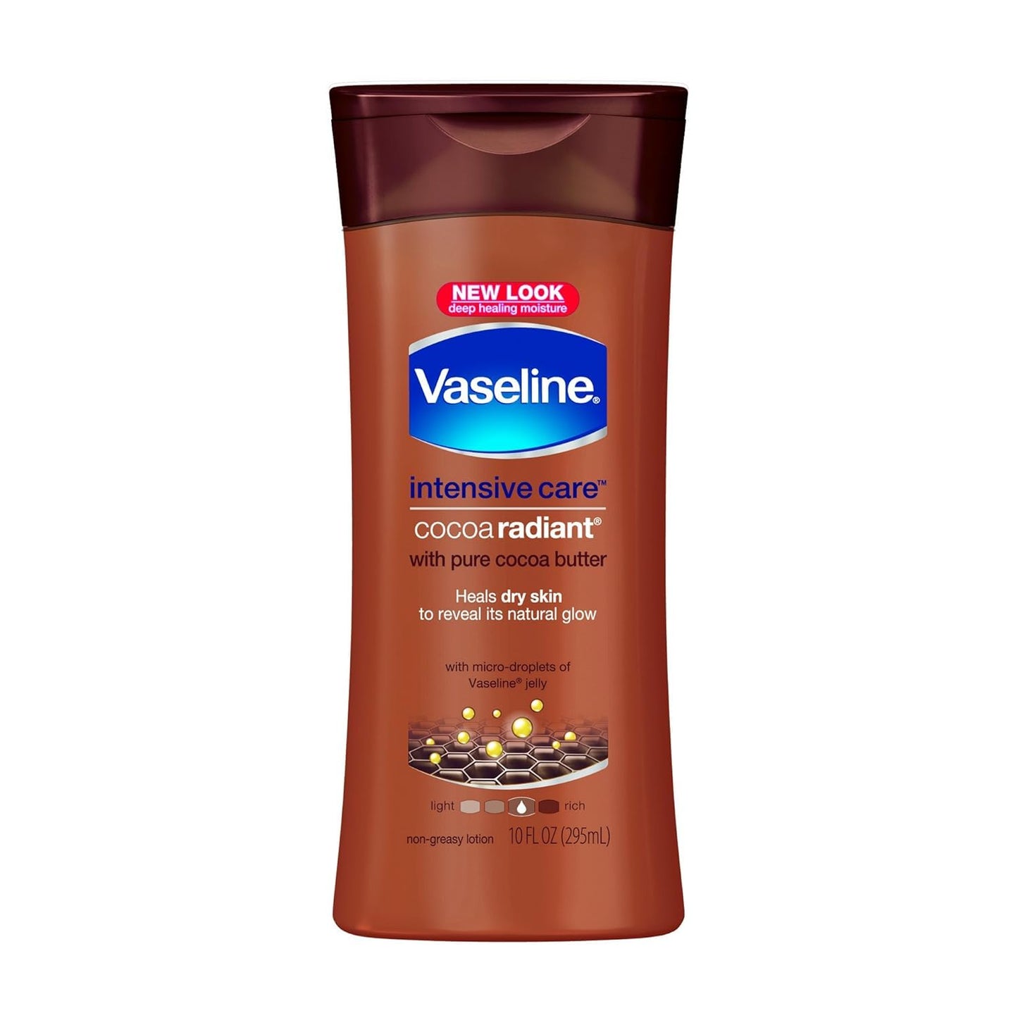 Vaseline Intensive Care Lotion - Cocoa Radiant - 10 fl oz (295 ml) - 3 Pack