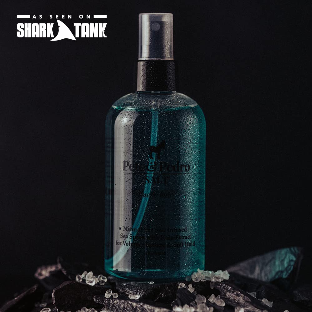 Pete & Pedro SALT - Natural Sea Salt Spray for Hair Men & Women, Adds Instant Volume, Texture, Thickness, & Light Hold | Texturizing & Thickening