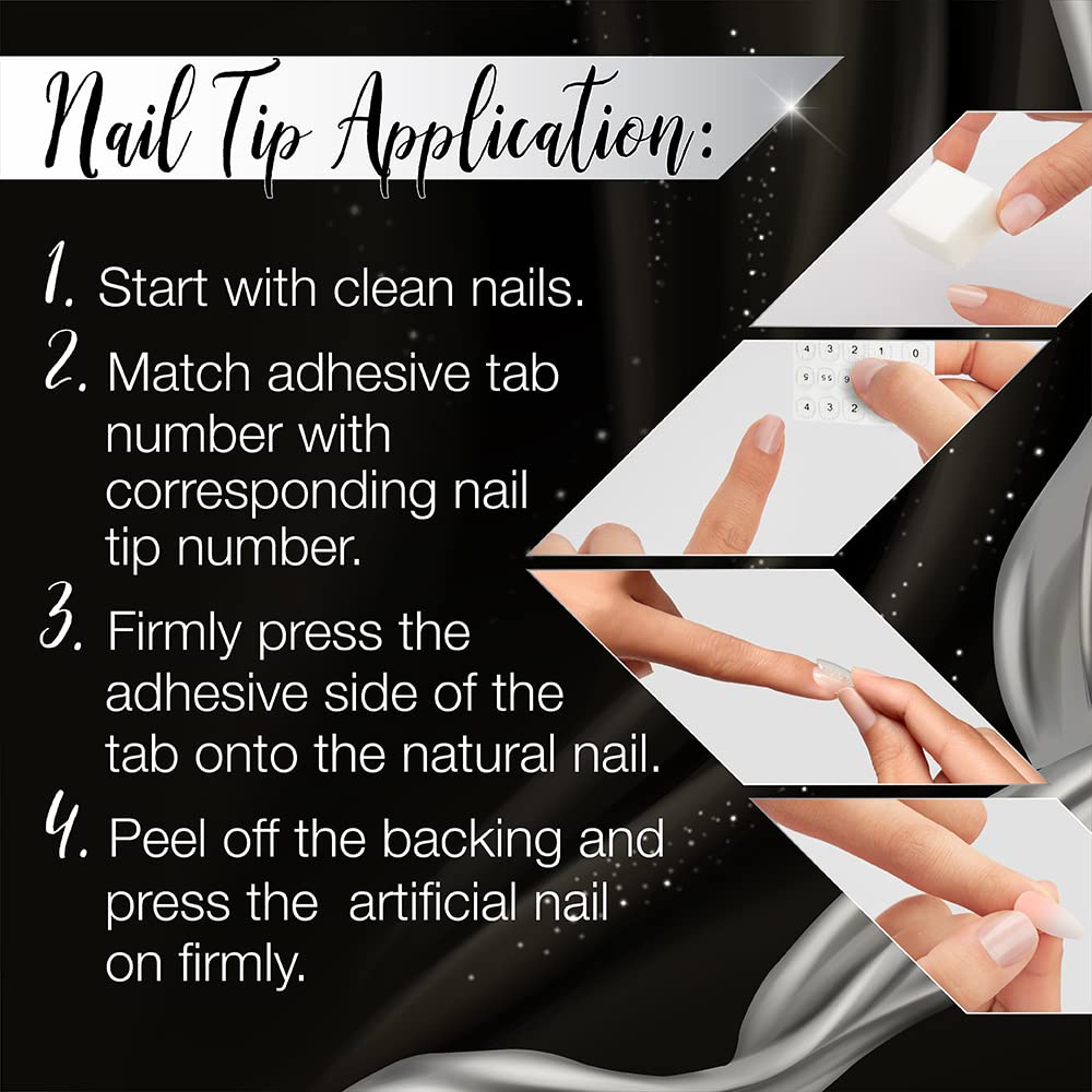 Ardell Professional Nail Addict, Adhesive Tabs, Easy Tab Release, Non-Damaging, Pre-Shaped for Perfect Fit, Strong Nail Glue, Alternative for Press-On Beauty & Personal Care Ardell