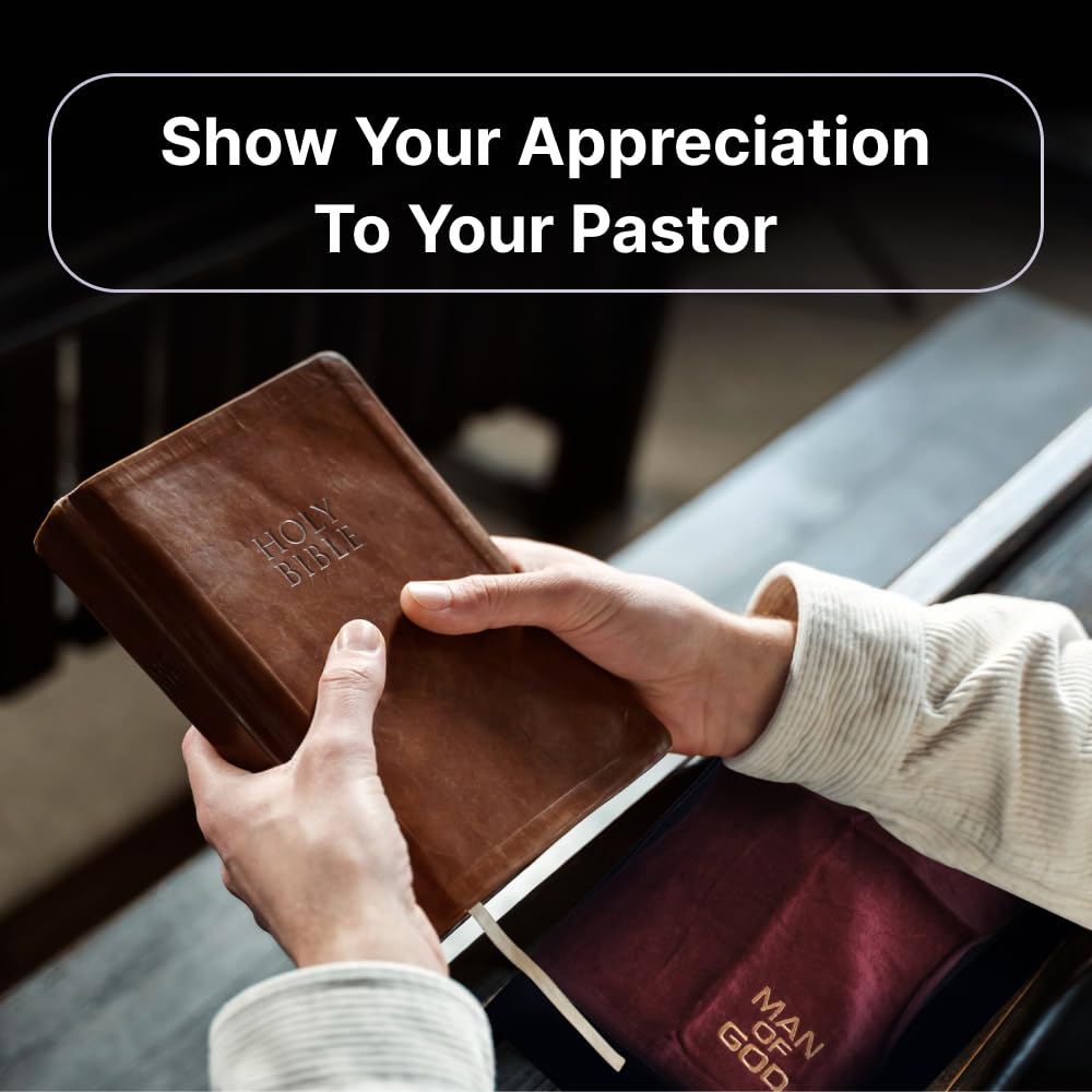 Embroidered Hand Towels - 'Man of God' - Gifts for Pastor, Clergy, & Ministers - Pastor Towel - Hand Towel with Gold Lettering Swanson Christian…