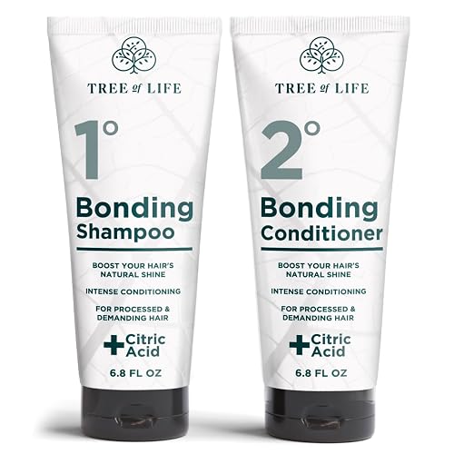 Tree of Life Beauty Bonding Shampoo and Conditioner Set - Hydrating, Strengthening Bond Repair Shampoo and Conditioner with Coconut Oil, Biotin