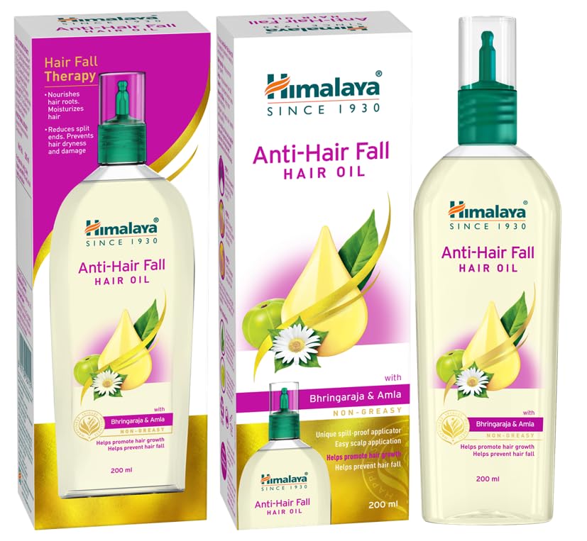 Himalaya Anti-Breakage Hair Oil with Thistle and Amla for Damaged Hair and Split Ends 6.76 oz (200 ml) 2 PACK