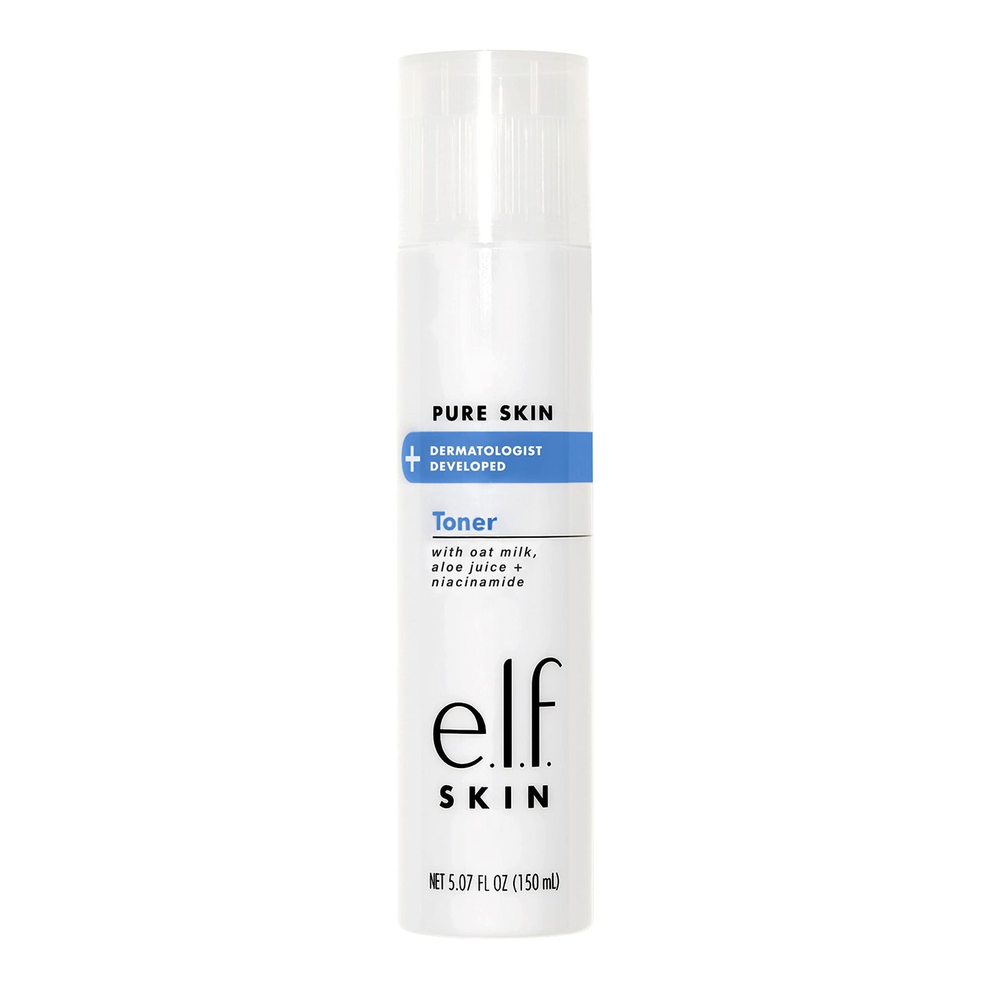 e.l.f. Skin Pure Skin Toner, Gentle, Soothing & Exfoliating Daily Toner for A Smoother-Looking Complexion, Made with Oat Milk, Aloe Juice