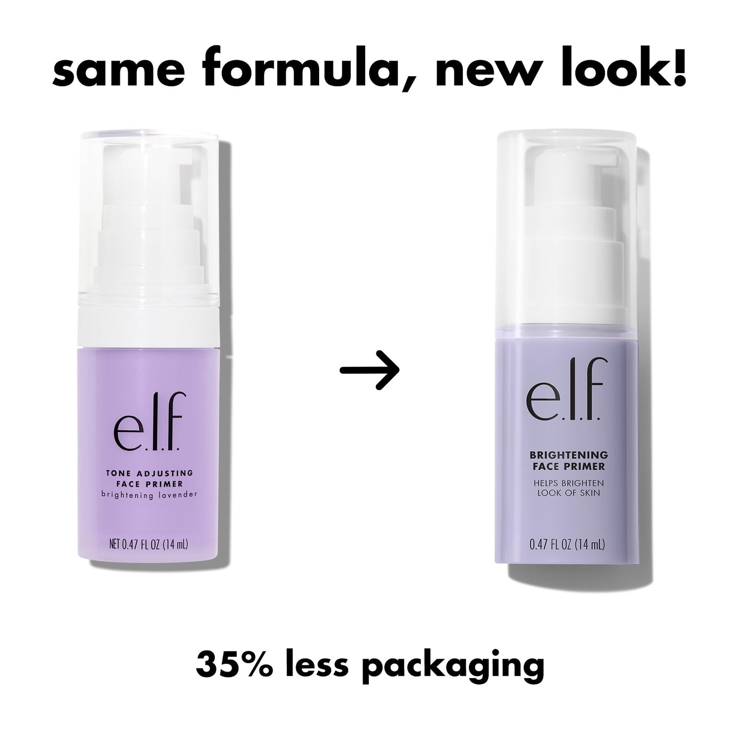 e.l.f. Studio Mineral Infused Face Primer, Brightening Lavender, 0.47 Ounce