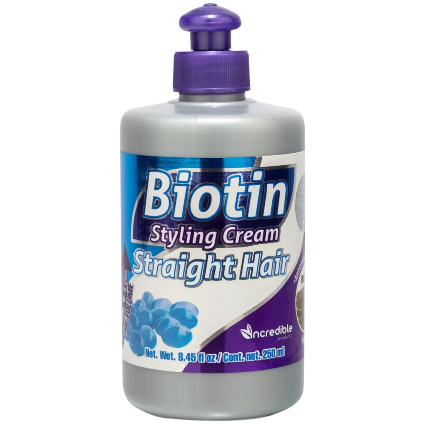 Ncredible Biotin Hair Styling Cream - 8.8 oz Crema Para Peinar - Nourishing Styling Cream for Women - Smoothing and Strengthening Formula for All Hair