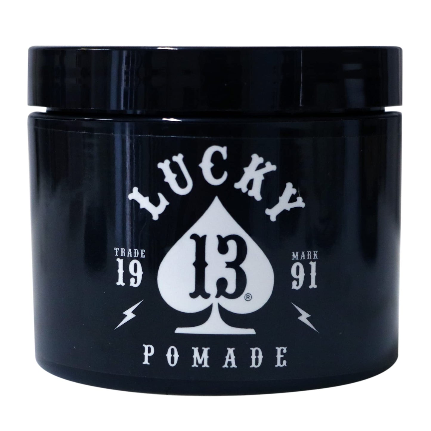 Lucky 13 Barber Supplies Original Hair Pomade | High Hold | High Shine | Water Based | Mai Tai Scent, 4oz