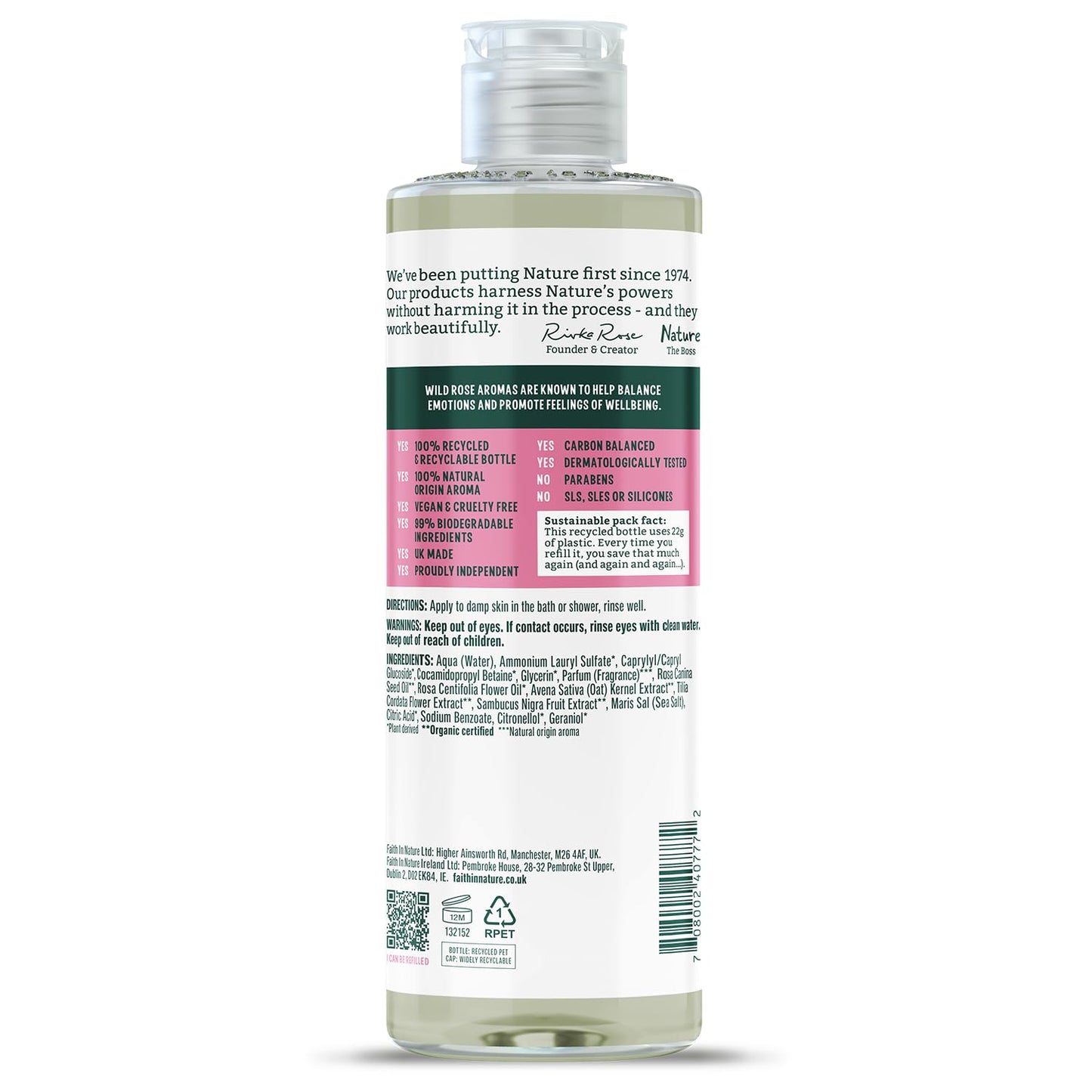 Faith in Nature Wild Rose Bodywash 400ml