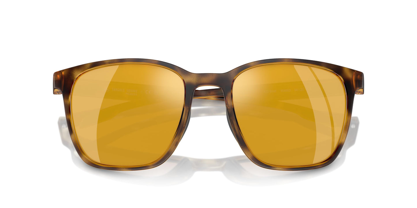 Native Unisex Sunglasses Matte Tortoise Frame, Bronze Reflex Polarized Lenses, 54MM