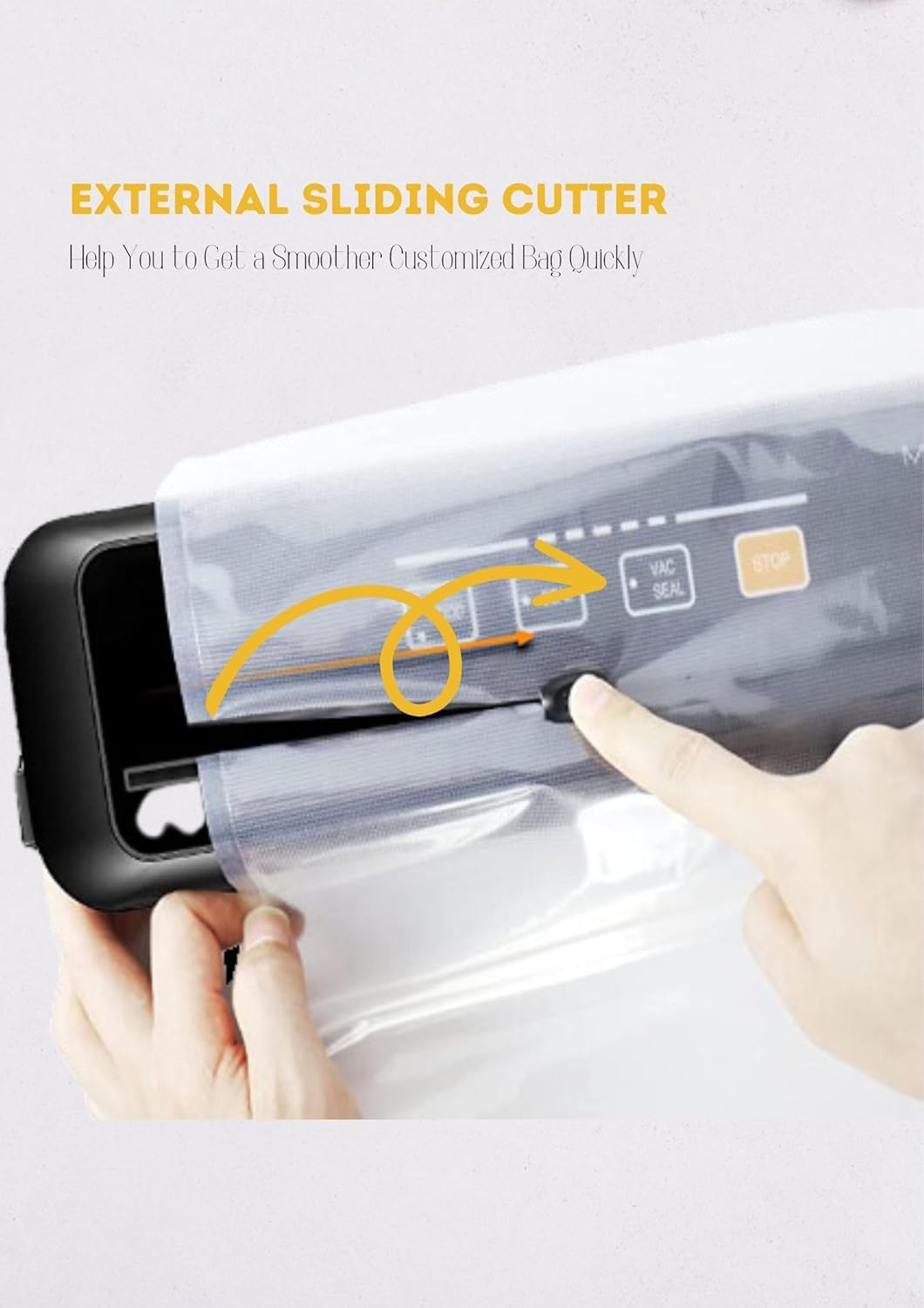 MEGAWISE 202309 Updated Model B w/ 4 Food Type/3 Bag Type Selection Food Vacuum Sealer Builtin Cutter for Fresh Saver of all food types moist, dry…