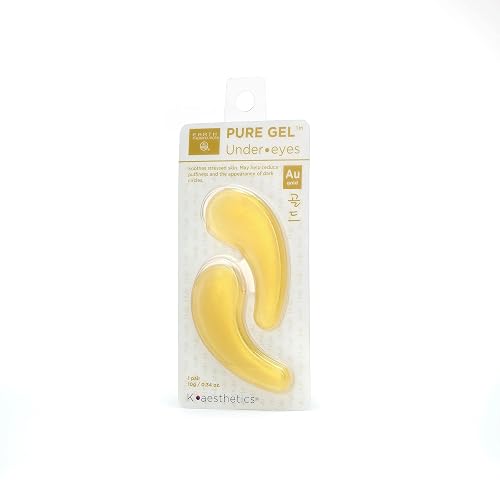 Earth Therapeutics Pure Gel Under Eye Patches - Gold (1 Pair) - Reduces Puffiness and Fine Lines