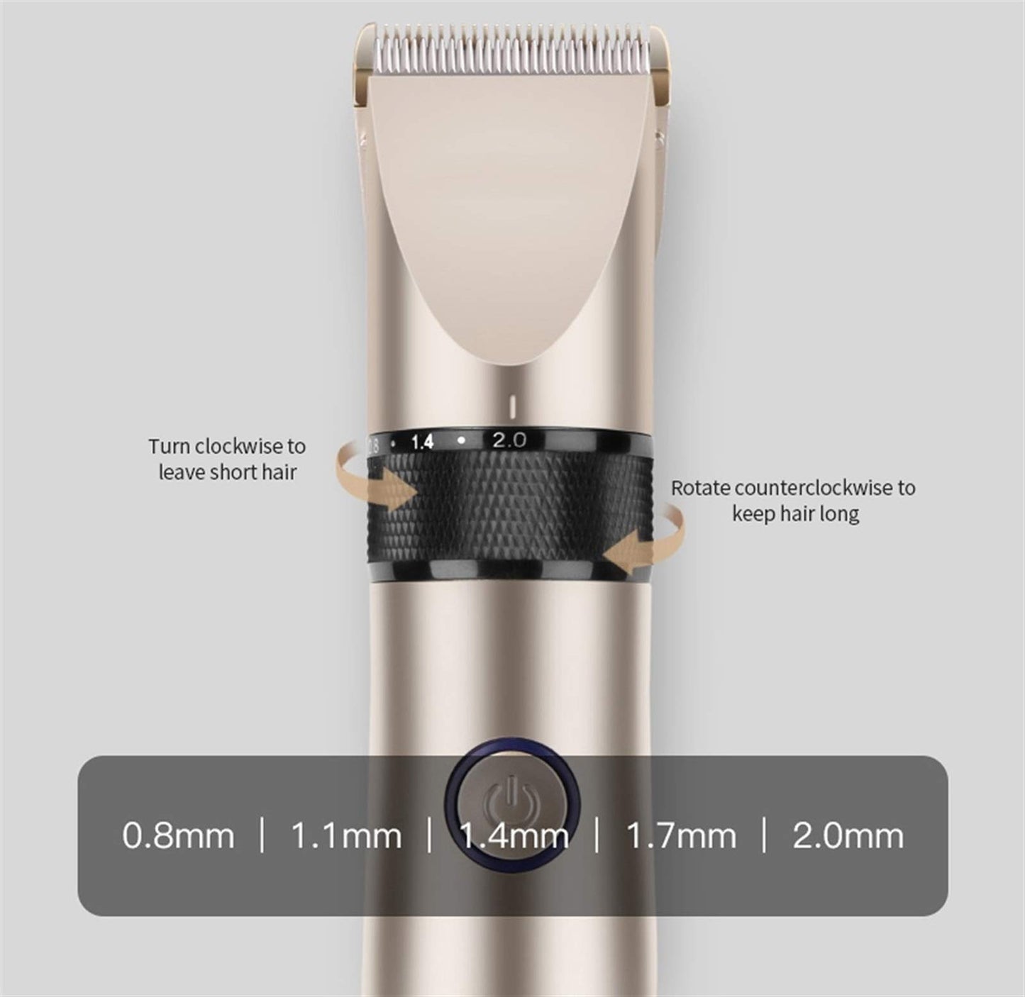 ZUIAI Hair Trimmer Men's Rechargeable Electric Hair Clipper Cordless Haircut Adjustable Ceramic Blade Beauty and Personal Care ZUIAI