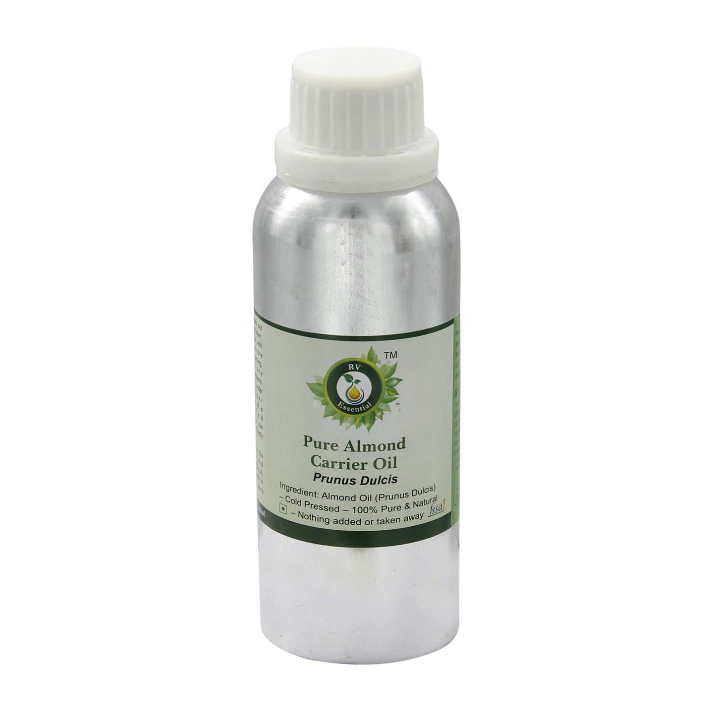 R V Essential Pure Almond Carrier Oil 630ml (21oz)- Prunus Dulcis (100% Pure and Natural Cold Pressed) Beauty and Personal Care R V Essential
