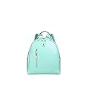 Tote&Carry Apollo BFF Backpack for Women, Vegan Leather, Water-Resistant, Carry-On Luggage for Travel, Work & Daily Use (Snake Skin Pattern, Mint Green)