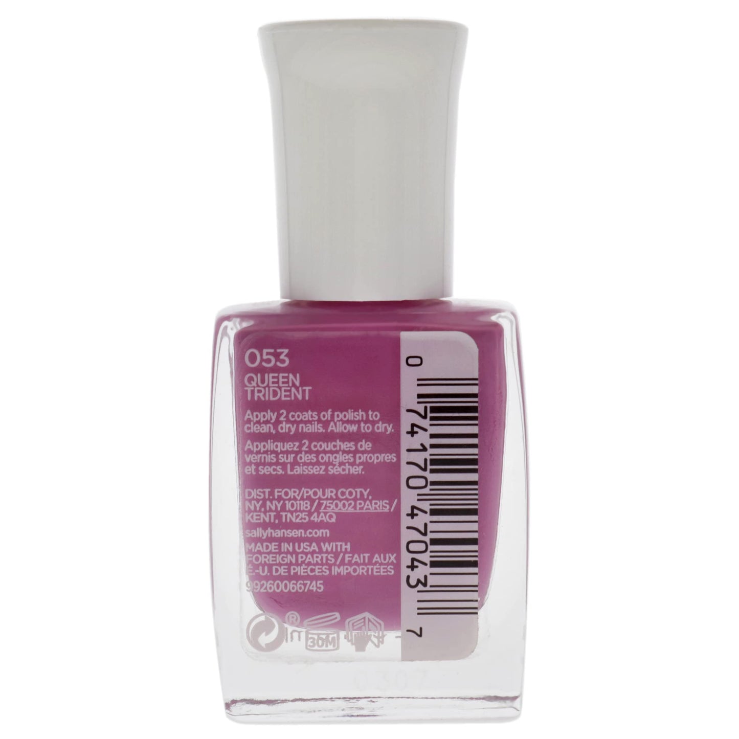 Sally Hansen Mega Strength Nail Color - 053 Queen Trident Nail Polish Women 0.4 oz Beauty & Personal Care Sally Hansen