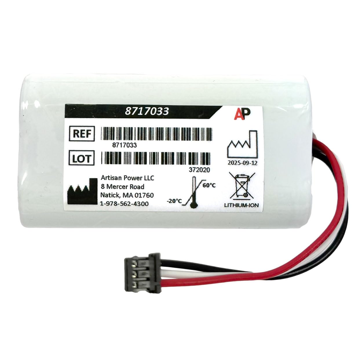 Artisan Power Replacement Battery for B. Braun Perfusor Compact Plus Syringe Pump - Li-ion 3450 mAh - Replaces 120021-O, 34522005, 33170034, 8717033 Beauty and Personal Care Artisan Power
