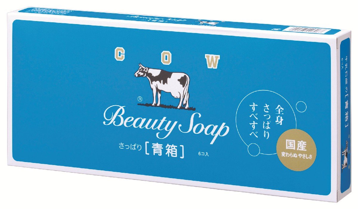 COW BRAND Soap Blue Box 85g6pieces