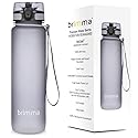 Brimma Premium Sports Water Bottle with Leak Proof Flip Top Lid - Eco Friendly & BPA Free Tritan Plastic - Must Have for The Gym, Yoga, Running