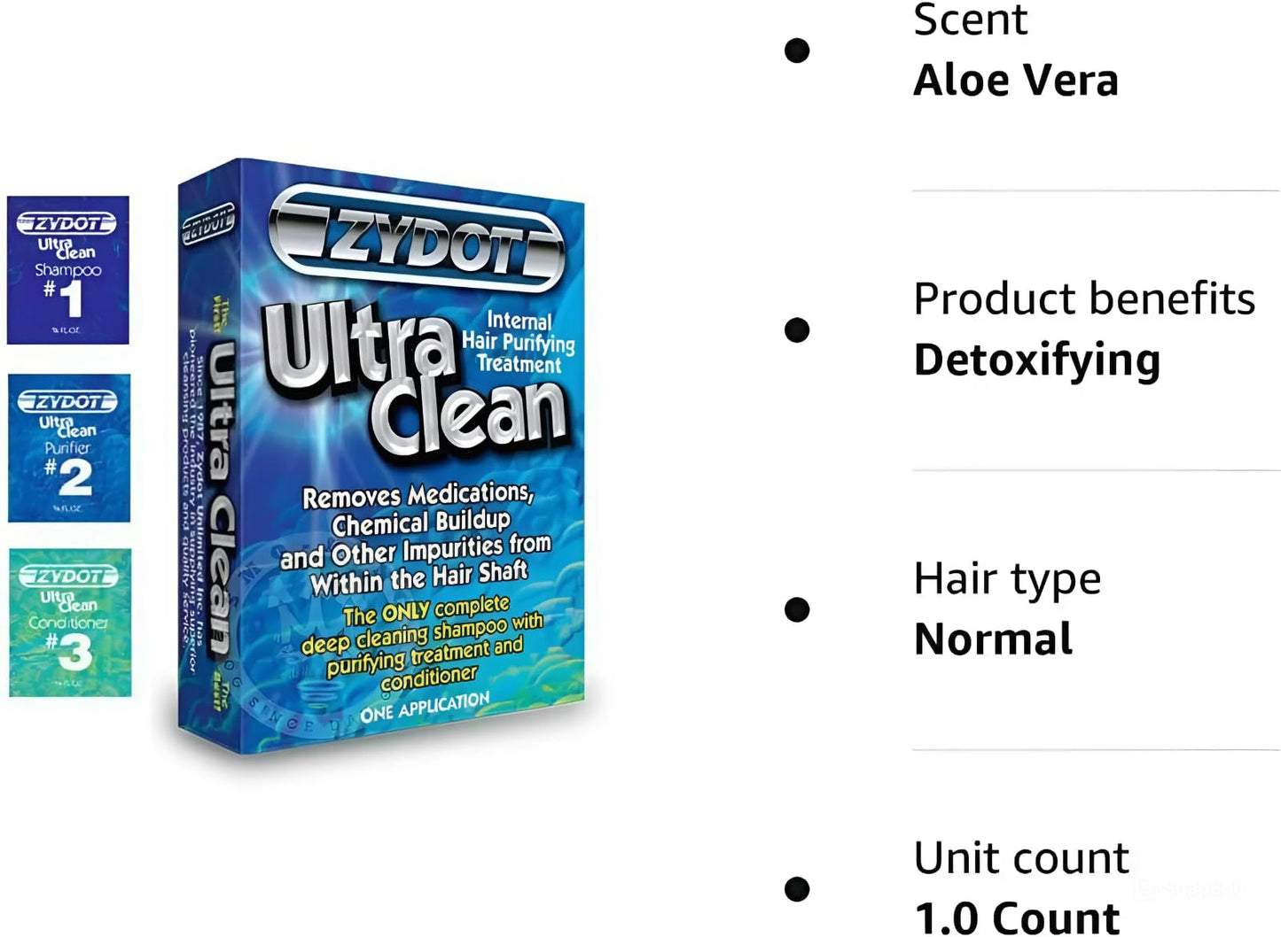 Zydot Ultra Clean Detox Shampoo Kit – Fast Hair Follicle Cleansing, Toxin Removal & Deep Detox for Clear, Healthy Hair