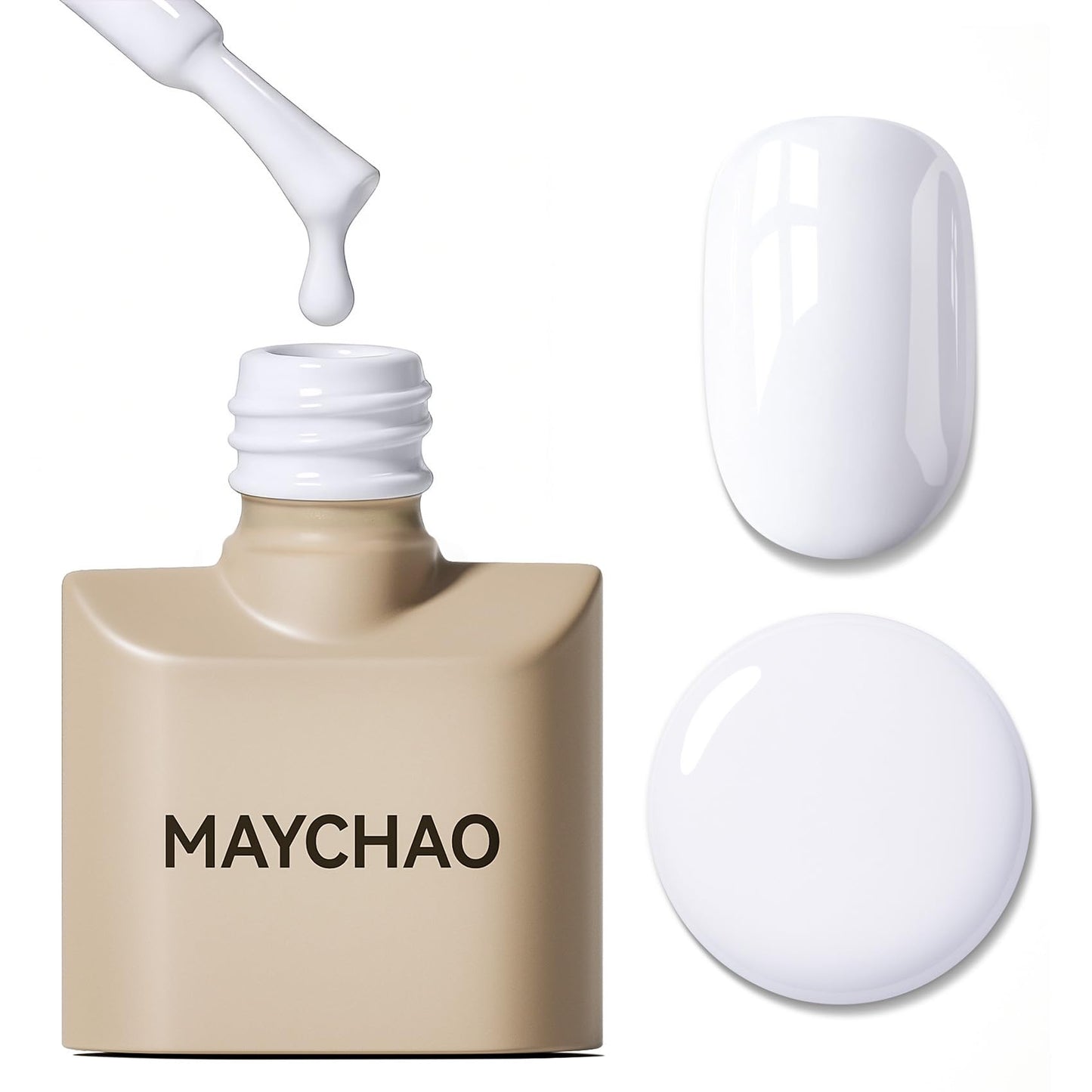MAYCHAO Jelly Gel Nail Polish -15ML Grey-Green Jelly Gel Polish Soak Off UV LED Transparent Gray-Green Nail Polish for DIY Manicure Home Salon Nail Beauty and Personal Care MAYCHAO Default Title