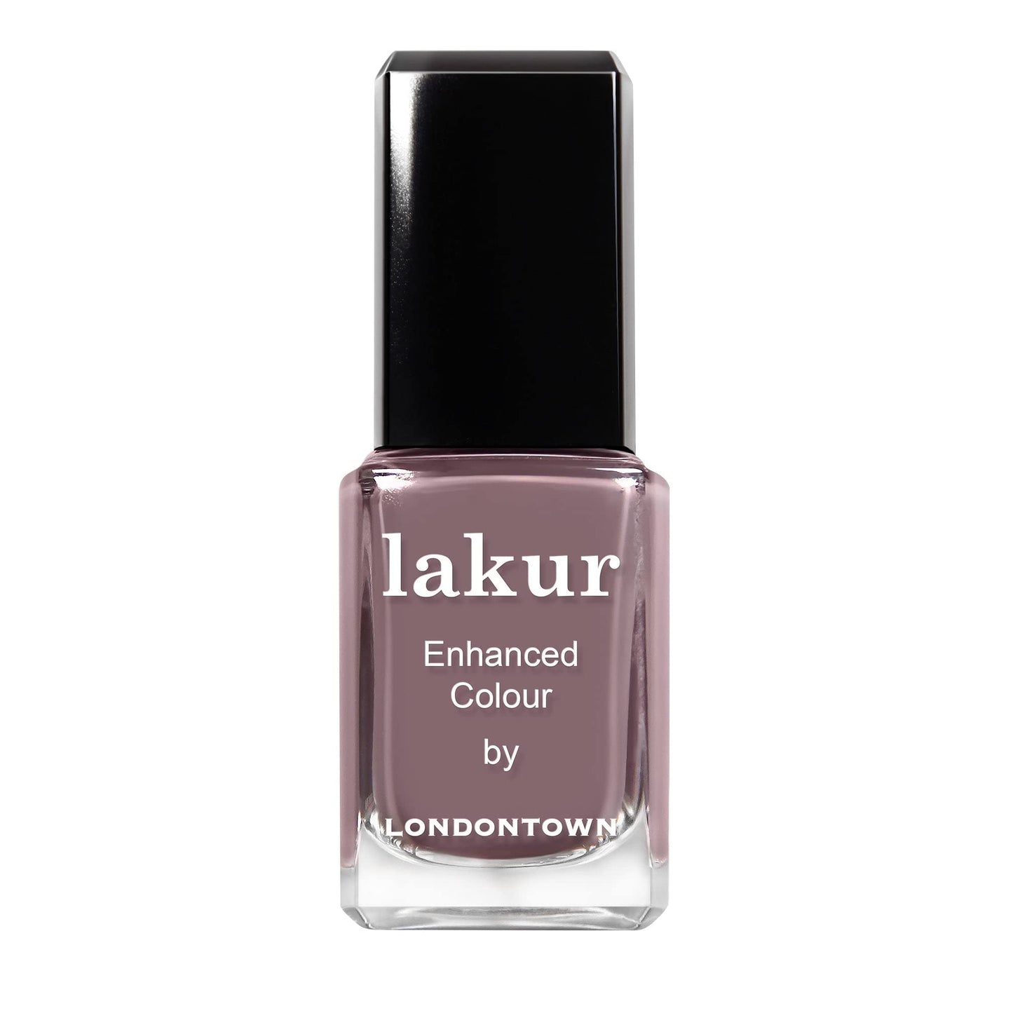 LONDONTOWN lakur Nail Polish - Chip-Resistant, Non-Toxic, Conditions & Hydrates Nails | Glossy Plum Purple, Cashmere, .40 fl oz