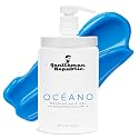 Gentlemen Republic Oceano Men's Hair Gel 32oz W/Pump - Strong Touchable Hold and High Shine Styling Gel for Hair, 100% Alcohol-Free Professional