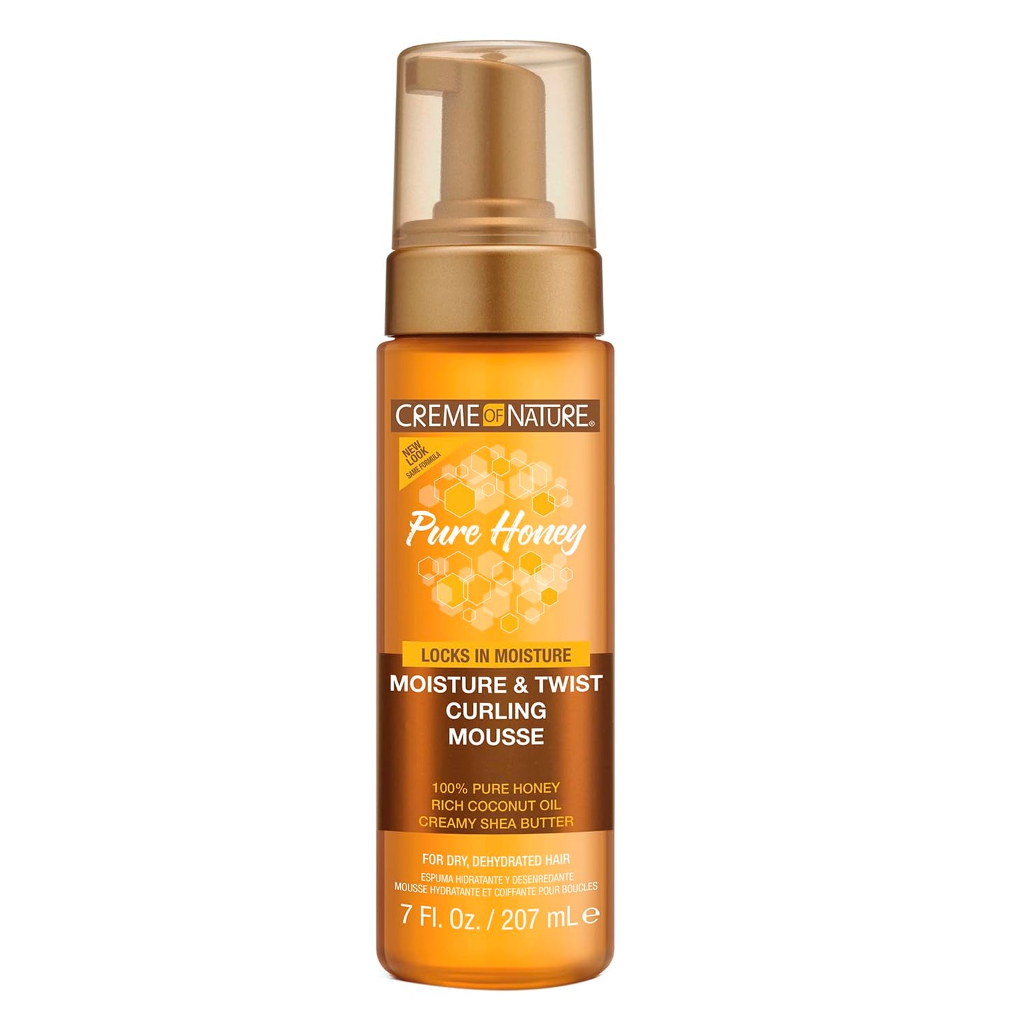 Creme of Nature Pure Honey Curling Mousse 7 Ounce Pump (207ml)