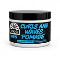OKAY Men’s Curls & Waves Pomade 4 oz - Medium Hold Styling Pomade for Curly & Wavy Hair, Frizz Control, Moisturizing, Non-Greasy, Defines Texture
